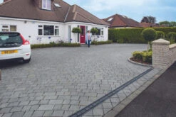 Drivesett Tegula Concrete Paving Pennant Grey 240 X 160 X 50mm (10.91m2)