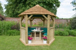 Forest Garden Hexagonal Thatched Roof Gazebo Furnished Green 23 Forest Garden Hexagonal Thatched Roof Gazebo Furnished Green -EcoScape Shop t.tlx DZDYTbC.cDY304vI.D.DBKxDW. 92049.1680669058