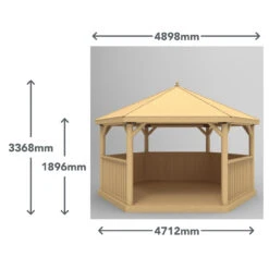 Forest Garden Hexagonal Cedar Roof Gazebo -EcoScape Shop t.tlx dmdOw2J.edObimifzd.dS9Idh. 51173.1680669283