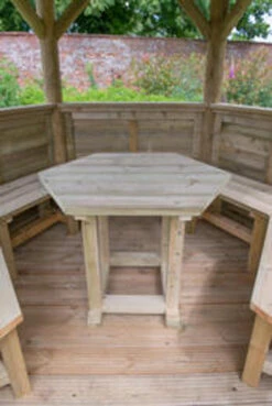 Forest Garden Hexagonal 3.6m Cedar Roof Gazebo Furnished Green -EcoScape Shop t.tlx gqgVXoP.GgV25cbkcg.gqNvg8 .gkpPgyzxu3gUmG 38088.1676517421