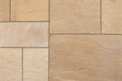 Antique Alverno Natural Stone Paving Multi Project Pack Golden Sand (18.28m2)