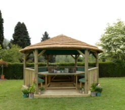 Forest Garden Hexagonal Thatched Roof Gazebo Furnished Green 25 Forest Garden Hexagonal Thatched Roof Gazebo Furnished Green -EcoScape Shop t.tlx hAh r7y.Nh L9L a h.hicRhI.hp7nh5Llx 33179.1680669090