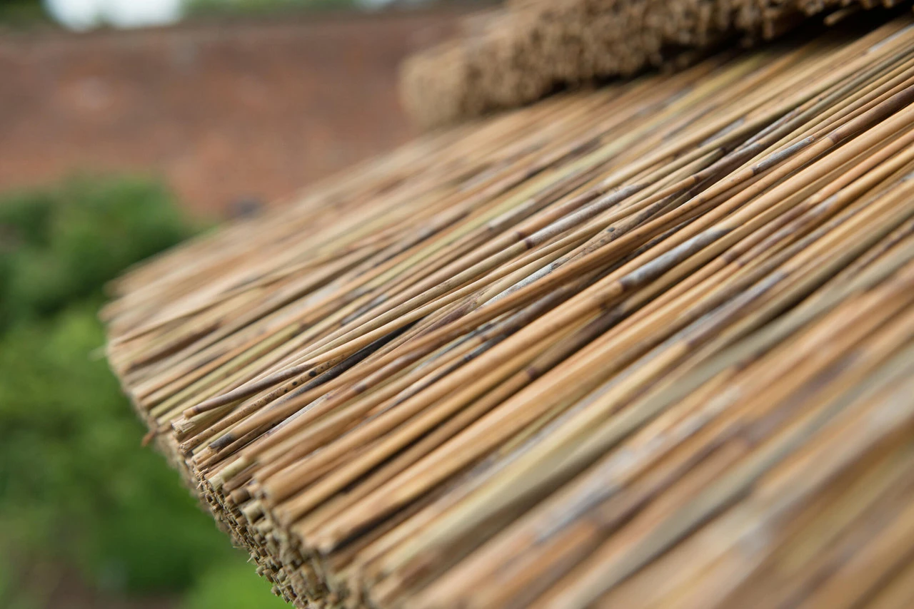 Forest Garden Hexagonal Thatched Roof Gazebo Furnished Green 18 Forest Garden Hexagonal Thatched Roof Gazebo Furnished Green - Image 18
