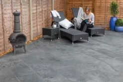 Casarta Slate Paving Slab Black 810 X 810 X 20mm (25 Pack)