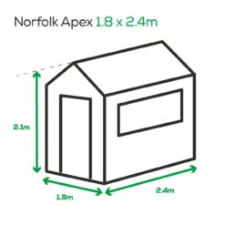 Albany Sheds Norfolk Apex Shed Treated 2400 X 1800mm -EcoScape Shop t.tlx uxuicDk.muixEl2R6u.u6LyuJ. 97621.1701483714