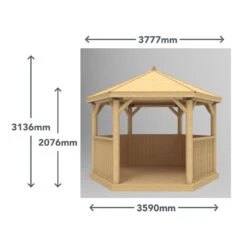 Forest Garden Hexagonal Cedar Roof Gazebo -EcoScape Shop t.tlx vovXVqp.6vXmenXdxv.v Ngvt. 65832.1680669290