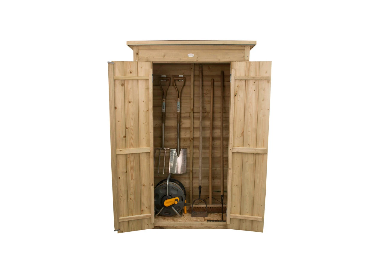 Forest Garden Pent Garden Store Tall Pressure Treated 1080 X 550 X 1780mm 1 Forest Garden Pent Garden Store Tall Pressure Treated 1080 X 550 X 1780mm